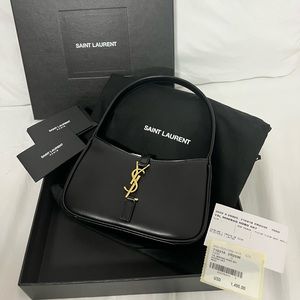 2022 Saint Laurent MINIBAG HOBO 5A7 Calfskin Black